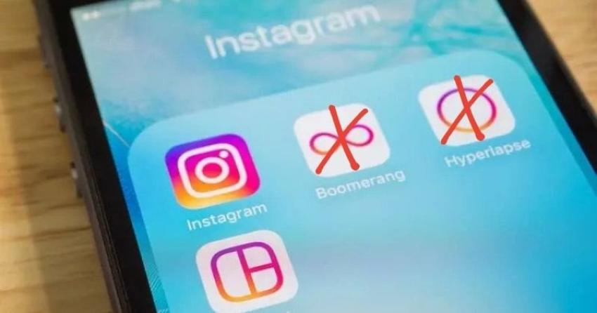 Instagram eliminó las aplicaciones Boomerang e Hyperlapse 