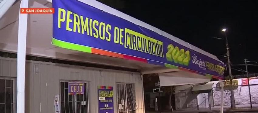Ladrones robaron $400.000 de punto de pago de permiso de circulación en San Joaquín