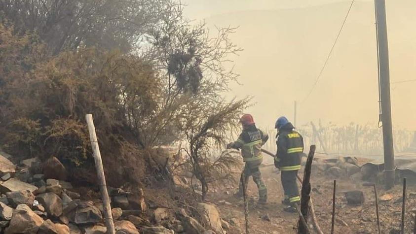 Declaran alerta roja en Monte Patria por incendio forestal: Habría viviendas destruidas