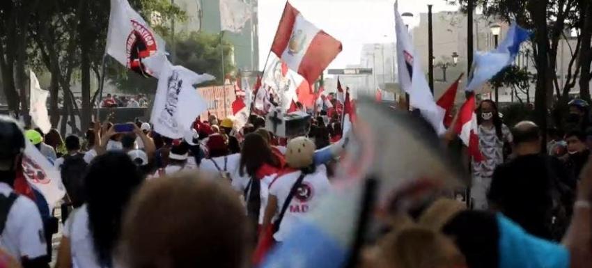 [VIDEO] Semana de protestas en Perú: Manifestantes piden la salida de Castillo