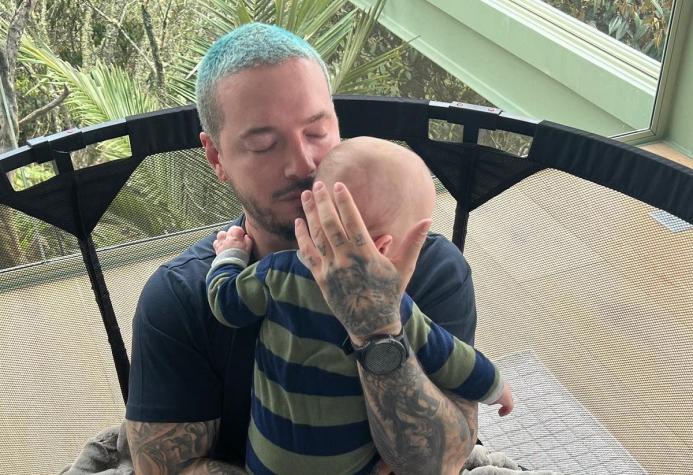 J Balvin enterneció las redes con foto de su pequeño hijo: dejó ver por primera vez su rostro