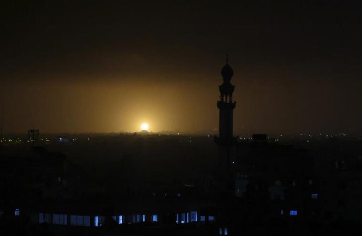Israel ataca Franja de Gaza tras disparo de cohete palestino
