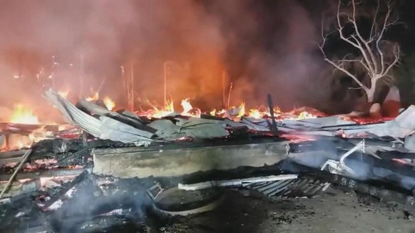 Incendio consume casa patronal en Tirúa: Gobierno anuncia acciones legales contra los responsables