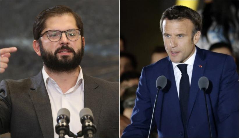 "Cuente conmigo": Boric felicita a Macron tras ser reelecto como Presidente de Francia