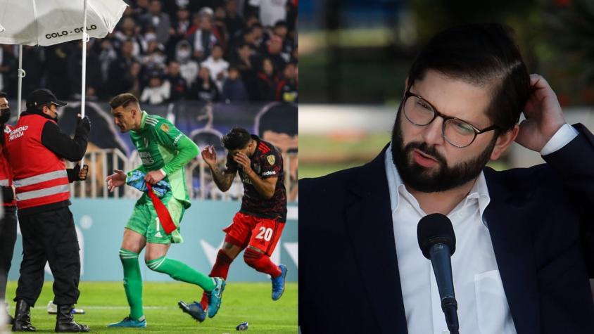 "Va a haber una intervención en materia futbolística", anuncia Boric tras ola de incidentes