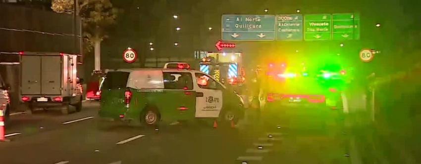 Delincuente muere atropellado por hombre que frustró encerrona en la Autopista Central