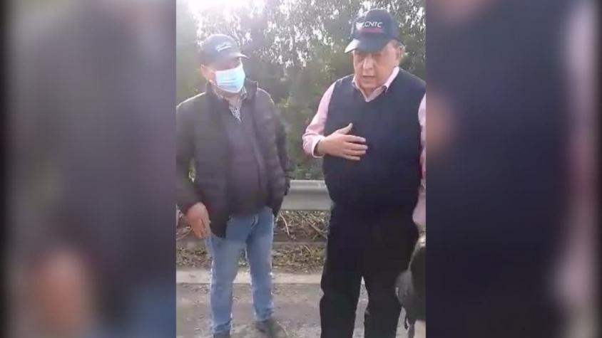 [VIDEO] Contratistas forestales expulsan a Sergio Pérez, presidente de la CNTC, del paro en Duqueco