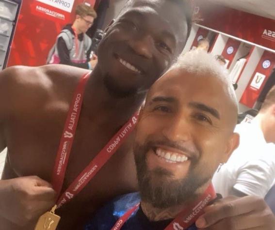 “Este si es ecuatoriano”: La celebración de Vidal en el Inter con referencia a Byron Castillo