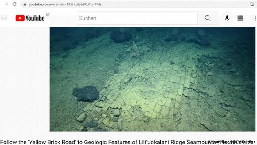 Descubren misterioso "camino de baldosas amarillas" en las profundidades del Pacífico