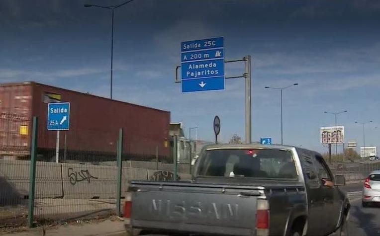 [VIDEO] Acusan reiteradas "encerronas" en salida de Autopista en Maipú