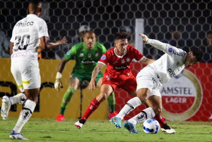 Copa Sudamericana: La Calera cae sobre la hora ante Santos y se aleja de la siguiente ronda