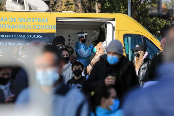 Coronavirus en Chile: 5.443 casos nuevos y positividad de 8,70%