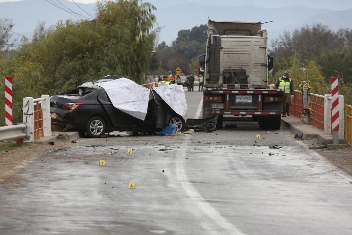 Confirman muerte de sexta víctima por grave accidente de tránsito en María Pinto