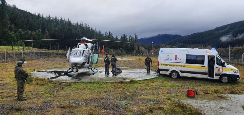 Trabajadores fueron baleados en La Araucanía: Uno de ellos está en riesgo vital