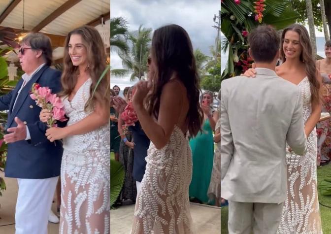 El matrimonio de ensueño de Tita Ureta en paradisíaca playa de Costa Rica: asistieron varios famosos