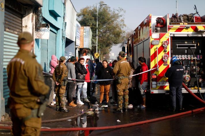 Incendio en cité de Santiago centro deja a dos personas muertas Incendio en cité de Santiago centro deja a dos personas muertas