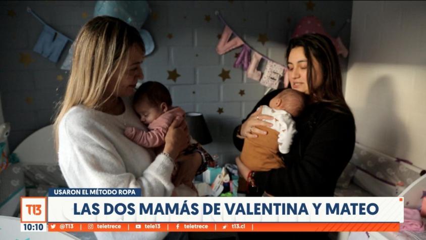 [VIDEO] Usaron el método ropa: Las dos mamás de Valentina y Mateo