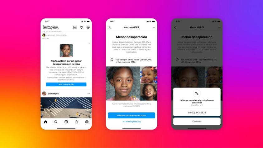 Alerta AMBER: La nueva modalidad que activó Instagram para ayudar a encontrar niños perdidos