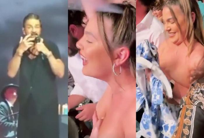 "Me confundí de letra y todo": La reacción de Ricardo Arjona al ver que fan se desnudó en su show