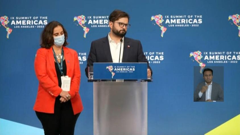 Boric tras Cumbre de las Américas: "Nos fue bien, a Chile se le abren muchísimas oportunidades"