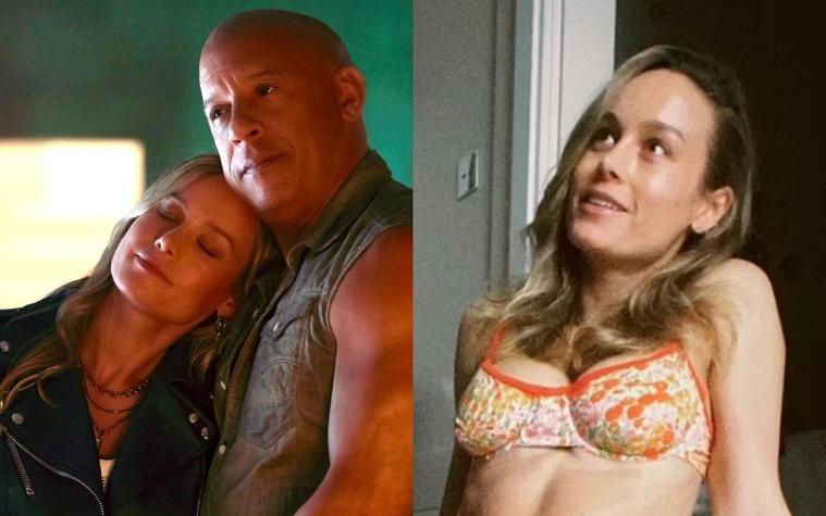 Sin maquillaje y en bikini: Brie Larson mostró los moretones que le ha dejado grabar "Fast X"