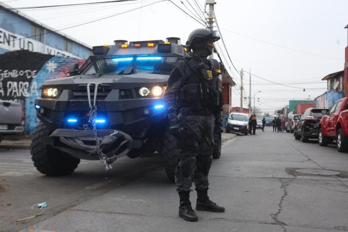 23 detenidos tras masivo operativo de la PDI en Pedro Aguirre Cerda