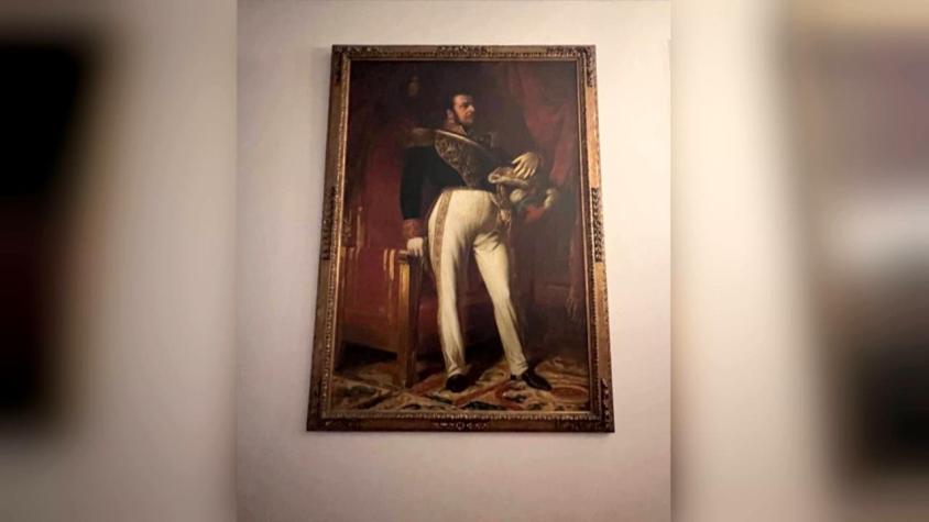 Presidencia confirma que cuadro original de Manuel Bulnes sigue en su lugar en La Moneda