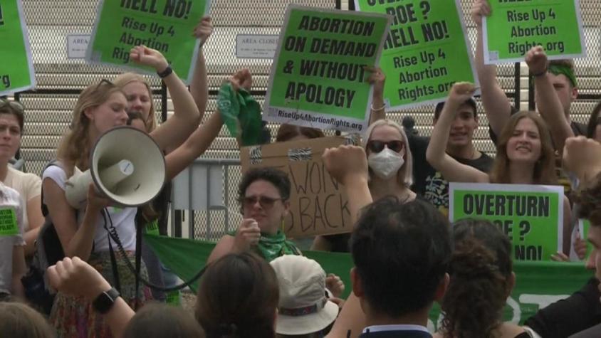 [VIDEO] Masivas protestas tras anulación de derecho constitucional de aborto en EE.UU.
