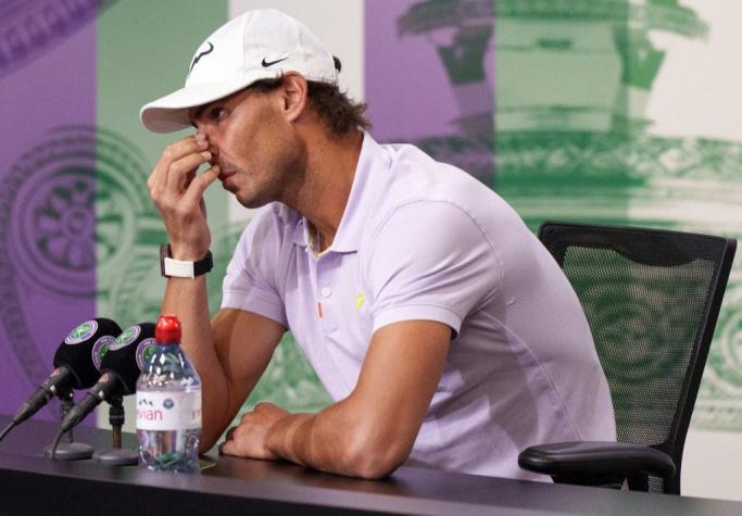 Rafa Nadal anuncia su baja para la semifinal de Wimbledon: "Si juego, la lesión será cada vez peor"