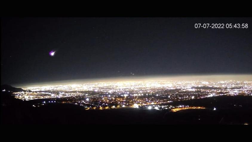 [VIDEO] Meteoro ilumina la noche en el centro de Chile: Se ven una o dos veces al año
