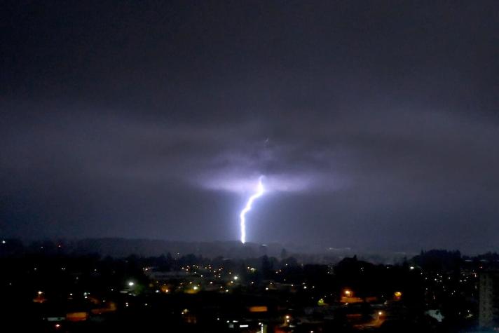 Anuncian probables tormentas eléctricas en nueve regiones de la zona centro sur del país