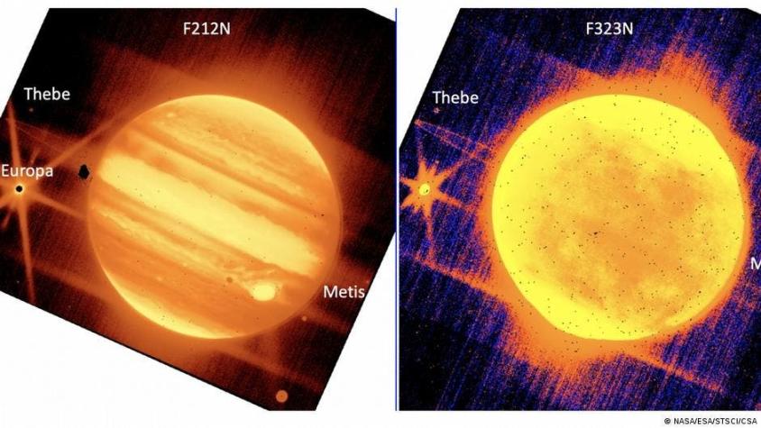 Revelan nuevas imágenes de Júpiter capturadas por el telescopio James Webb