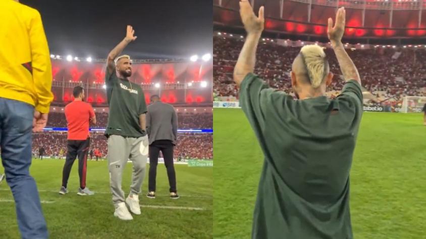 "Mira quién vino": La ovación que se llevó Vidal tras acudir al Maracaná en un duelo de Flamengo