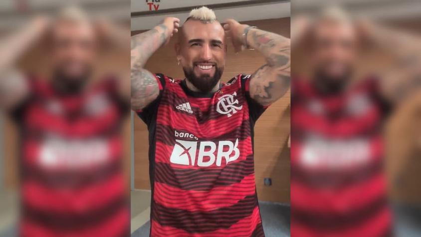 "Haz tu mohicano": El primer llamado de Arturo Vidal a los hinchas del Flamengo