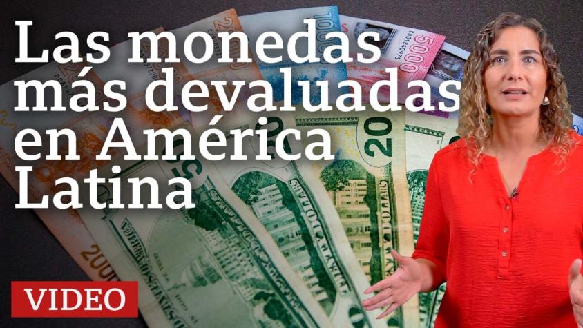 Los 3 países de América Latina cuyas monedas más se han devaluado frente al dólar