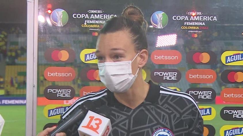 [VIDEO] Christiane Endler tras derrota de Chile ante Colombia: "Es muy difícil jugar cada dos días"
