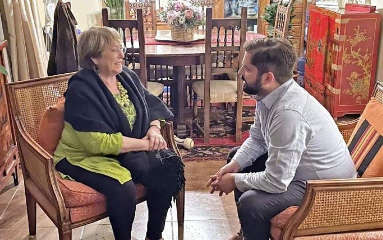 Presidente Boric se reunió con Michelle Bachelet