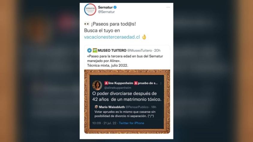 Sernatur instruye sumario luego de publicar controversial tuit que se burla de adherente al Rechazo