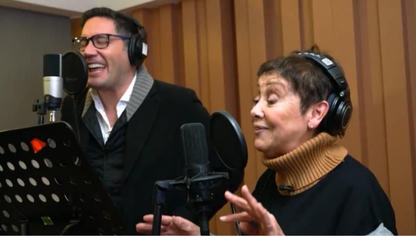 [VIDEO] Pancho Saavedra graba canción con Gloria Benavides para su hija: "Todavía se la canto"