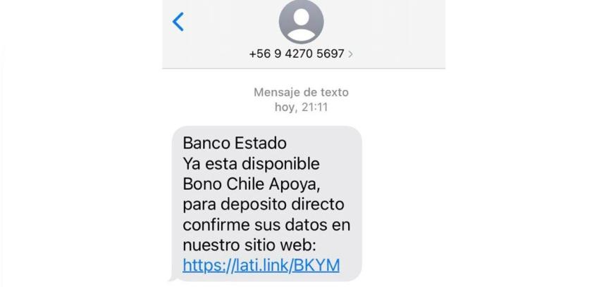 Gobierno alerta sobre estafa a través de SMS que pide datos personales para obtener "Bono Invierno"