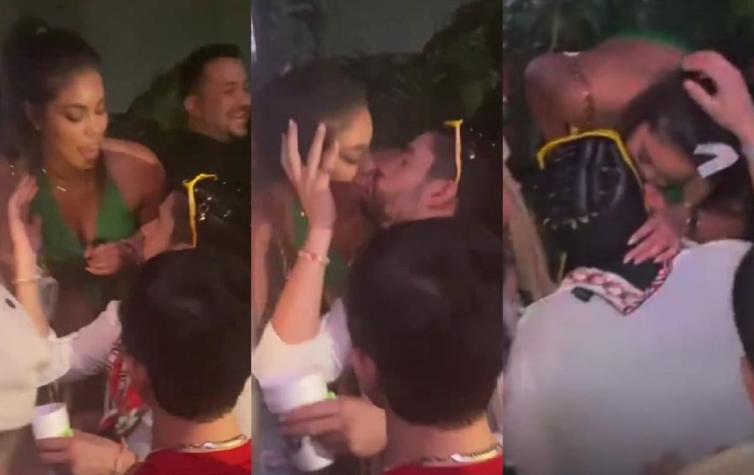 Bad Bunny: el video del momento en que una fan le roba un beso al