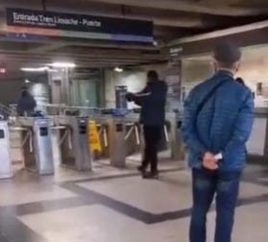 Detienen a hombre que amenazó con un arma a trabajadores de Metro en Viña del Mar