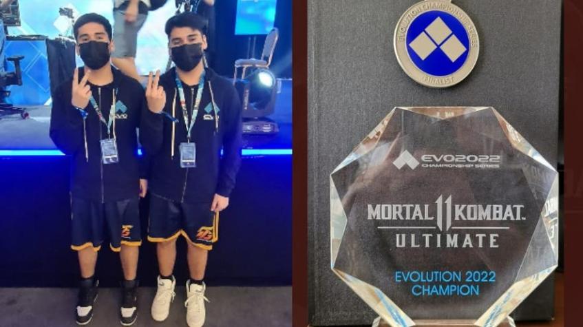 Gemelos chilenos ganaron primer y tercer lugar en mundial de Mortal Kombat EVO 2022