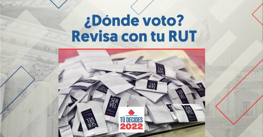 ¿Dónde queda mi mesa?: Revisa con tu RUT el lugar donde tienes que ir a votar en el Plebiscito