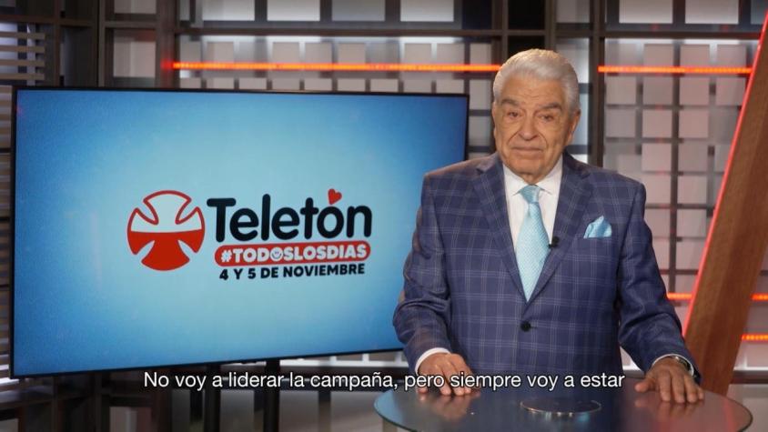 [VIDEO] Don Francisco deja liderazgo de la Teletón: Se realizará el 4 y 5 de noviembre de 2022