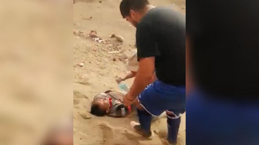 Brutal agresión a árbitro en el fútbol amateur: Lo golpearon y lanzaron a quebrada en Antofagasta