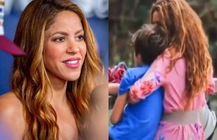 Captan a Shakira "devastada" junto a sus hijos tras revelarse fotos del nuevo romance de Piqué