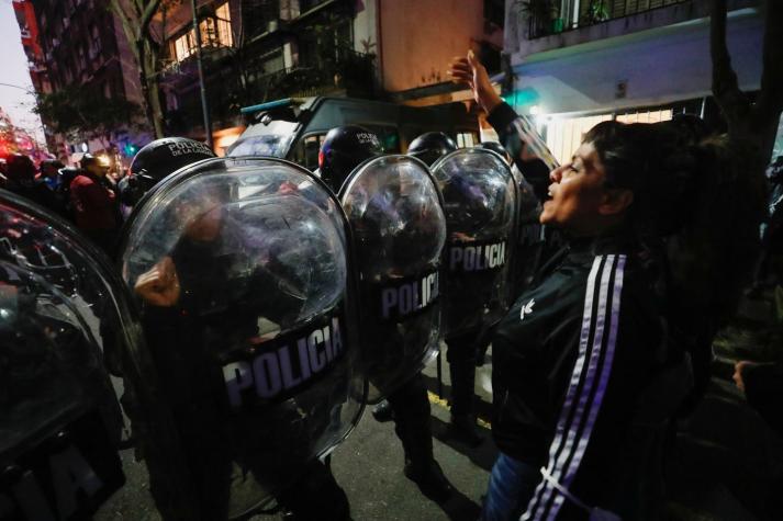Cinco policías heridos en marcha de respaldo a Cristina Kirchner en Argentina