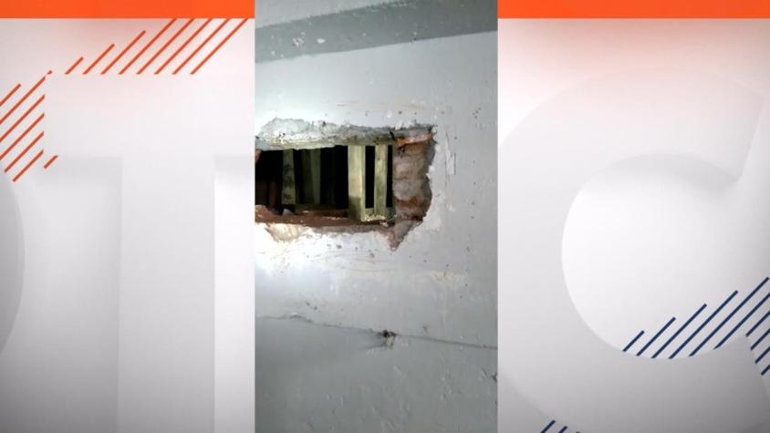 [VIDEO] Desbaratan plan de escape de reos: Descubren forado en cárcel de San Antonio