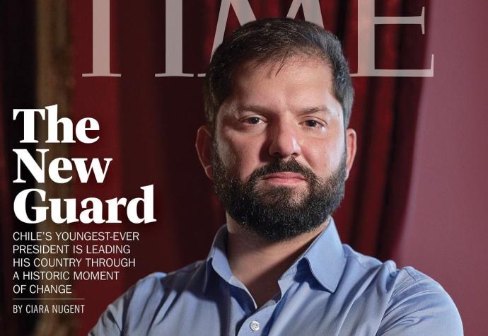 Revista Time destaca en su portada a Presidente Boric de cara al Plebiscito